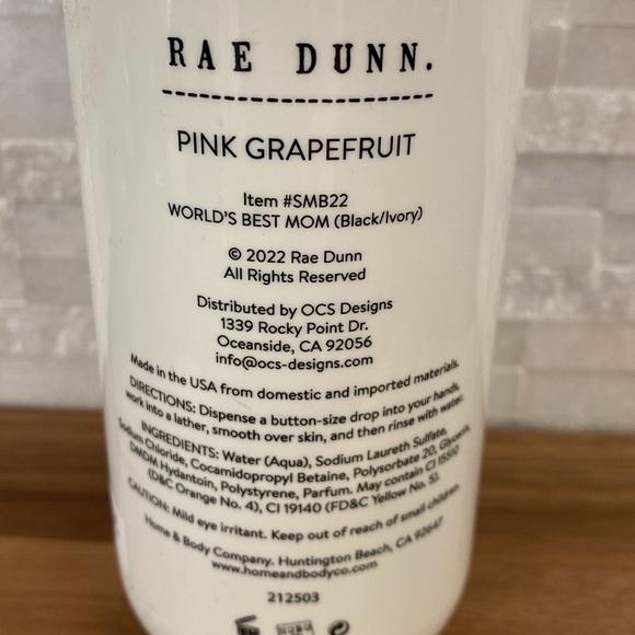 Rae Dunn Hand Soap “World’s Best Mom” - Picture 3 of 3